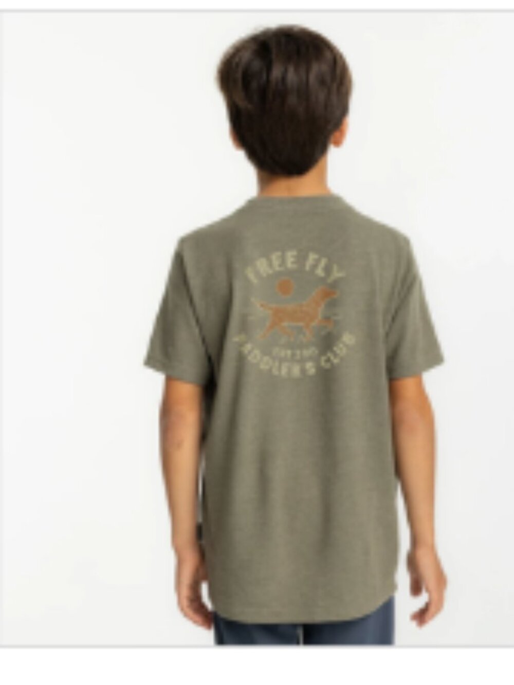 Youth Paddlers Club Tee - Heather Fatigue (L-14-16)